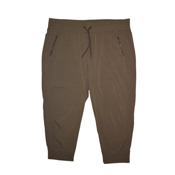 ATHLETA $109 Olive Green Trekkie North Jogger Pant Performance Stretch Size 24 - Picture 1 of 3